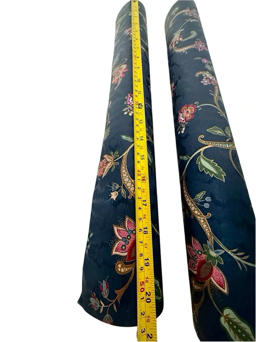 Vintage Floral WallPaper Navy Blue Textured MCM Style Moody Dramatic Flower (2)